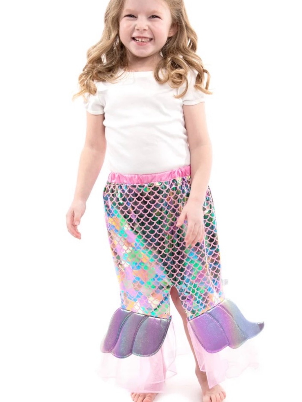 Little Adventures Pink Mermaid Splash Skirt Costume size 5/6